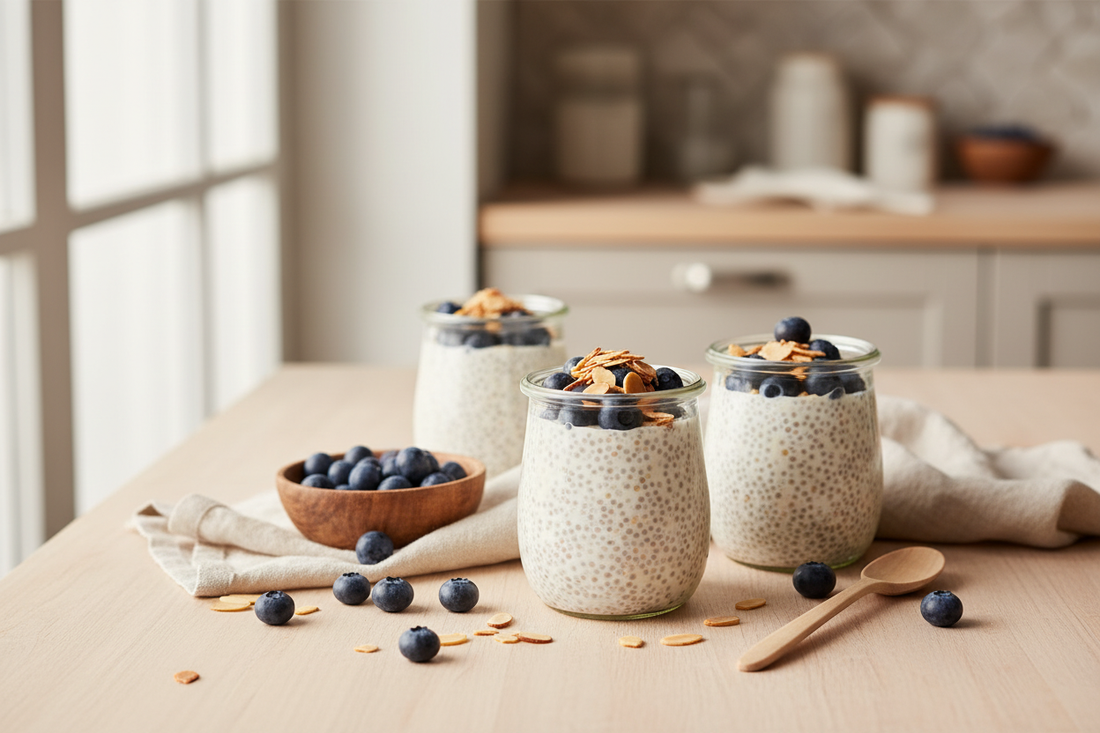 Blueberry Almond Chia Pudding — Antioxidant-Rich Simplicity