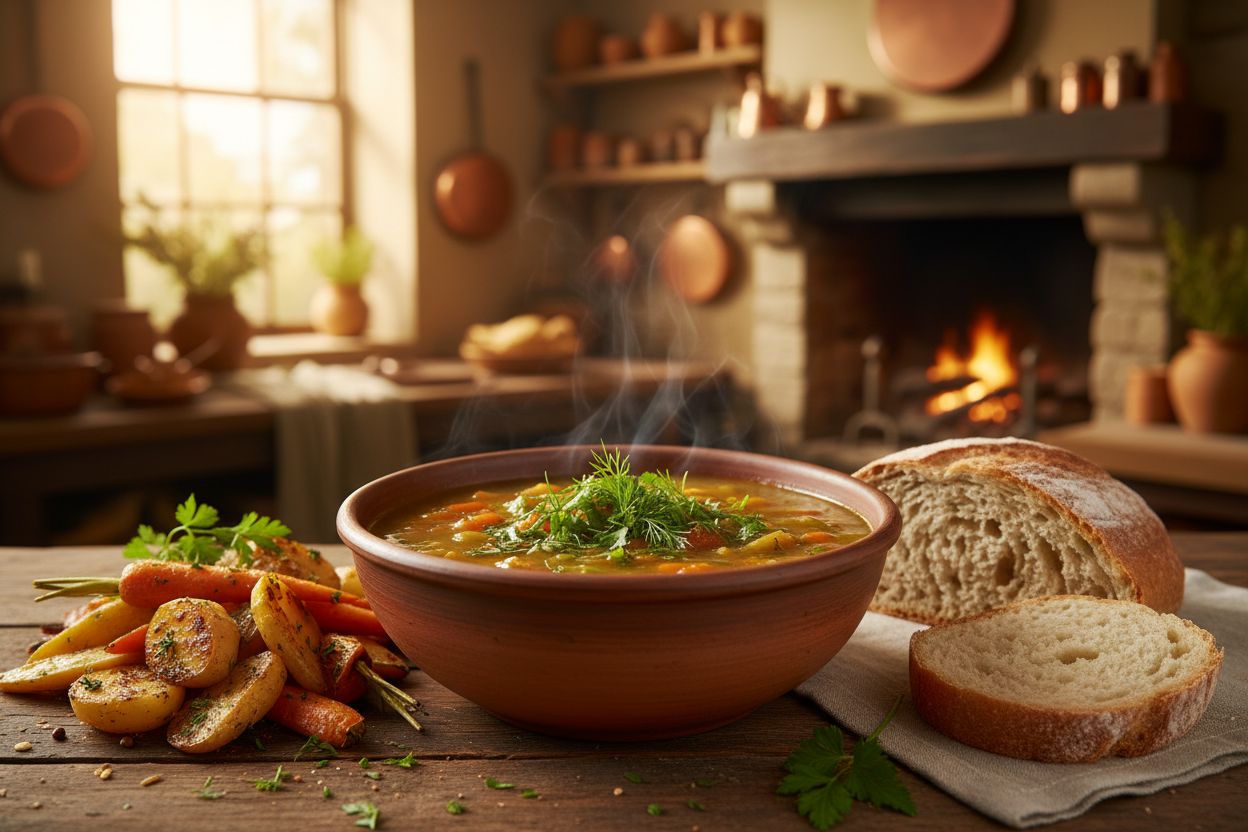 Warmes gesundes Gericht